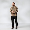 image:imageFjallraven Fjallglim Relaxed Shirt Mens Long Sleeve FlannelWood BrownChalk White