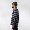 image:imageFjallraven Ovik Heavy Flannel Mens Long Sleeve Shirt Organic Cotton  Relaxed FitBlackGrey