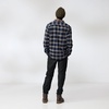 image:imageFjallraven Ovik Heavy Flannel Mens Long Sleeve Shirt Organic Cotton  Relaxed FitBlackGrey