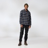image:imageFjallraven Ovik Heavy Flannel Mens Long Sleeve Shirt Organic Cotton  Relaxed FitBlackGrey