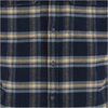 image:imageFjallraven Ovik Heavy Flannel Mens Long Sleeve Shirt Organic Cotton  Relaxed FitDark NavyBuckwheat Brown
