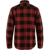 image:imageFjallraven Ovik Heavy Flannel Mens Long Sleeve Shirt Organic Cotton  Relaxed FitRedBlack