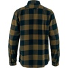 image:imageFjallraven Ovik Heavy Flannel Mens Long Sleeve Shirt Organic Cotton  Relaxed FitWood BrownDark Navy