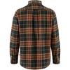 image:imageFjallraven Ovik Twill Mens Long Sleeve Shirt Organic Cotton  Relaxed FitAutumn LeafDark Navy