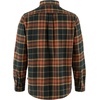 image:imageFjallraven Ovik Twill Mens Long Sleeve Shirt Organic Cotton  Relaxed FitAutumn LeafDark Navy