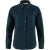 image:imageFjallraven Singi Flannel Overshirt Womens Long Sleeve Shirt Organic Cotton  Relaxed FitDark Navy