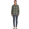 image:imageFjallraven Singi Flannel Overshirt Womens Long Sleeve Shirt Organic Cotton  Relaxed FitPatina GreenDeep Patina