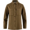 image:imageFjallraven Singi Flannel Overshirt Womens Long Sleeve Shirt Organic Cotton  Relaxed FitWood Brown