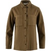 image:imageFjallraven Singi Flannel Overshirt Womens Long Sleeve Shirt Organic Cotton  Relaxed FitWood Brown