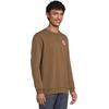 image:imageFjllrven 1960 Logo Badge Mens Sweatshirt  Organic Cotton Soft Fleece Warmth Classic Fit  Hiking TravelDark Oak