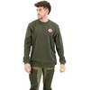 image:imageFjllrven 1960 Logo Badge Mens Sweatshirt  Organic Cotton Soft Fleece Warmth Classic Fit  Hiking TravelDeep Forest