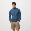 image:imageFjllrven Abisko Day Hike Mens Half Zip  Moisture Wicking Fabric Lightweight Comfortable Stretch  Hiking TrekkingIndigo Blue