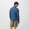 image:imageFjllrven Abisko Day Hike Mens Half Zip  Moisture Wicking Fabric Lightweight Comfortable Stretch  Hiking TrekkingIndigo Blue