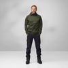 image:imageFjllrven Abisko Grid Fleece Hoodie Mens Jacket  Lightweight Breathable Stretch Grid Midlayer for Hiking Trekking OutdoorDeep Forest