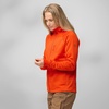 image:imageFjllrven Abisko Grid Fleece Hoodie Womens Jacket  Lightweight Breathable Stretch Grid Midlayer for Hiking TrekkingBreeze Blue