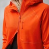 image:imageFjllrven Abisko Grid Fleece Hoodie Womens Jacket  Lightweight Breathable Stretch Grid Midlayer for Hiking TrekkingBreeze Blue