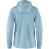 image:imageFjllrven Abisko Grid Fleece Hoodie Womens Jacket  Lightweight Breathable Stretch Grid Midlayer for Hiking TrekkingBreeze Blue