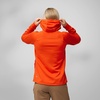 image:imageFjllrven Abisko Grid Fleece Hoodie Womens Jacket  Lightweight Breathable Stretch Grid Midlayer for Hiking TrekkingBreeze Blue