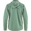 image:imageFjllrven Abisko Grid Fleece Hoodie Womens Jacket  Lightweight Breathable Stretch Grid Midlayer for Hiking TrekkingPatina Green