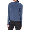 image:imageFjllrven Abisko Lite Womens Half Zip Fleece  Breathable Comfortable Lightweight Fleece Warmth  Hiking TrekkingIndigo Blue