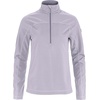 image:imageFjllrven Abisko Lite Womens Half Zip Fleece  Breathable Comfortable Lightweight Fleece Warmth  Hiking TrekkingLavender Mist