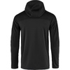 image:imageFjllrven Abisko Mens Trail Full Zip Hooded Fleece  Breathable Comfortable Lightweight Fleece Warmth  Hiking TrekkingBlack