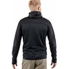 image:imageFjllrven Abisko Mens Trail Full Zip Hooded Fleece  Breathable Comfortable Lightweight Fleece Warmth  Hiking TrekkingBlack