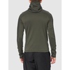 image:imageFjllrven Abisko Mens Trail Full Zip Hooded Fleece  Breathable Comfortable Lightweight Fleece Warmth  Hiking TrekkingDeep Forest