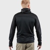 image:imageFjllrven Abisko Mens Trail Full Zip Hooded Fleece  Breathable Comfortable Lightweight Fleece Warmth  Hiking TrekkingIndigo BlueDark Navy