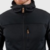 image:imageFjllrven Abisko Mens Trail Full Zip Hooded Fleece  Breathable Comfortable Lightweight Fleece Warmth  Hiking TrekkingIndigo BlueDark Navy