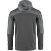 image:imageFjllrven Abisko Mens Trail Full Zip Hooded Fleece  Breathable Comfortable Lightweight Fleece Warmth  Hiking TrekkingIron GreyGrey
