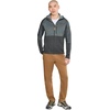 image:imageFjllrven Abisko Mens Trail Full Zip Hooded Fleece  Breathable Comfortable Lightweight Fleece Warmth  Hiking TrekkingIron GreyGrey