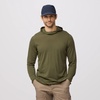 image:imageFjllrven Abisko Mens Wool Hoodie  Temperature Regulating Merino Wool Lightweight Warmth  Hiking TrekkingLaurel Green