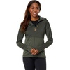 image:imageFjllrven Abisko Trail Womens Hooded Full Zip Fleece  Breathable Comfortable Lightweight Fleece Warmth  HikingDeep Forest