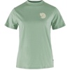 image:imageFjllrven Fox Boxy Logo Tee Womens TShirt  Soft Cotton Fabric Relaxed Boxy Fit Fox Graphic  Hiking TravelMisty Green