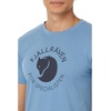 image:imageFjllrven Fox Mens TShirt  Breathable Comfortable Organic Cotton Fabric Classic Logo  Hiking TravelDawn Blue