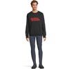 image:imageFjllrven Logo Sweater Mens Sweatshirt  Soft Fleece Classic Crewneck Organic Cotton Blend  Hiking TravelBlack