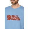 image:imageFjllrven Logo Sweater Mens Sweatshirt  Soft Fleece Classic Crewneck Organic Cotton Blend  Hiking TravelDawn Blue