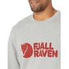 image:imageFjllrven Logo Sweater Mens Sweatshirt  Soft Fleece Classic Crewneck Organic Cotton Blend  Hiking TravelGreyMelange