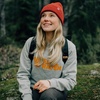 image:imageFjllrven Logo Sweater Womens Sweatshirt  Soft Fleece Classic Crewneck Organic Cotton Blend  Hiking TravelBreeze Blue Patina Green