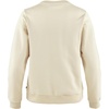 image:imageFjllrven Logo Sweater Womens Sweatshirt  Soft Fleece Classic Crewneck Organic Cotton Blend  Hiking TravelChalk WhiteFlame Orange