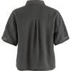 image:imageFjllrven Ovik Hemp Camp Womens Short Sleeve Shirt  Breathable Comfortable Hemp Cotton Fabric  Hiking TravelDark Grey