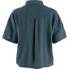 image:imageFjllrven Ovik Hemp Camp Womens Short Sleeve Shirt  Breathable Comfortable Hemp Cotton Fabric  Hiking TravelMountain Blue