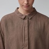 image:imageFjllrven Ovik Hemp Camp Womens Short Sleeve Shirt  Breathable Comfortable Hemp Cotton Fabric  Hiking TravelSuede Brown