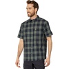 image:imageFjllrven Ovik Mens Short Sleeve Shirt  Lightweight Breathable Comfortable Fabric  Hiking TravelDark NavyPatina Green