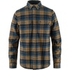 image:imageFjllrven Singi Heavy Flannel Shirt Mens Shirt  Warm Durable Button Up for Outdoor Everyday WearDark NavyBuckwheat Brown
