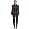 image:imageFjllrven Womens Singi Flannel OvershirtBlackIron Grey