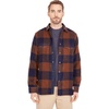 image:imageFjallraven Canada Womens Long Sleeve Shirt Wool Blend  Relaxed FitChestnutDark Navy