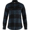 image:imageFjallraven Canada Womens Long Sleeve Shirt Wool Blend  Relaxed FitNavyBlack