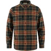 image:imageFjallraven Ovik Twill Mens Long Sleeve Shirt Organic Cotton  Relaxed FitAutumn LeafDark Navy